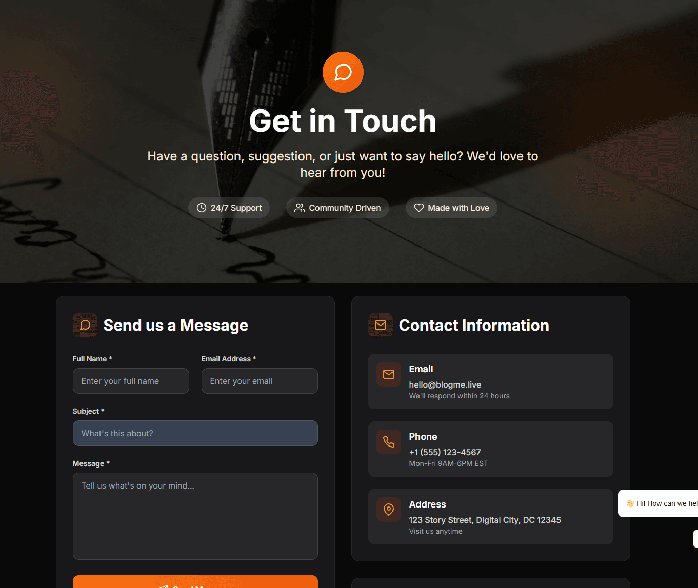 Seamless mobile responsive design.