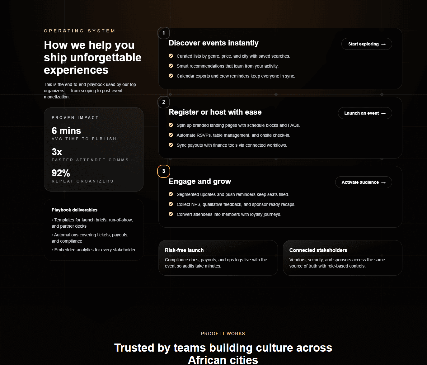Real-time updates and interactive experiences.